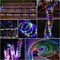 33ft 100 LED Solar String Lights 100 LED Outdoor Waterproof 8 Modes Fairy Lights (Multicolor)